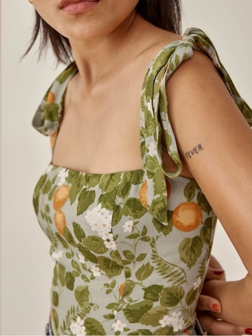 Reformation Ellora Tank Orange Grove